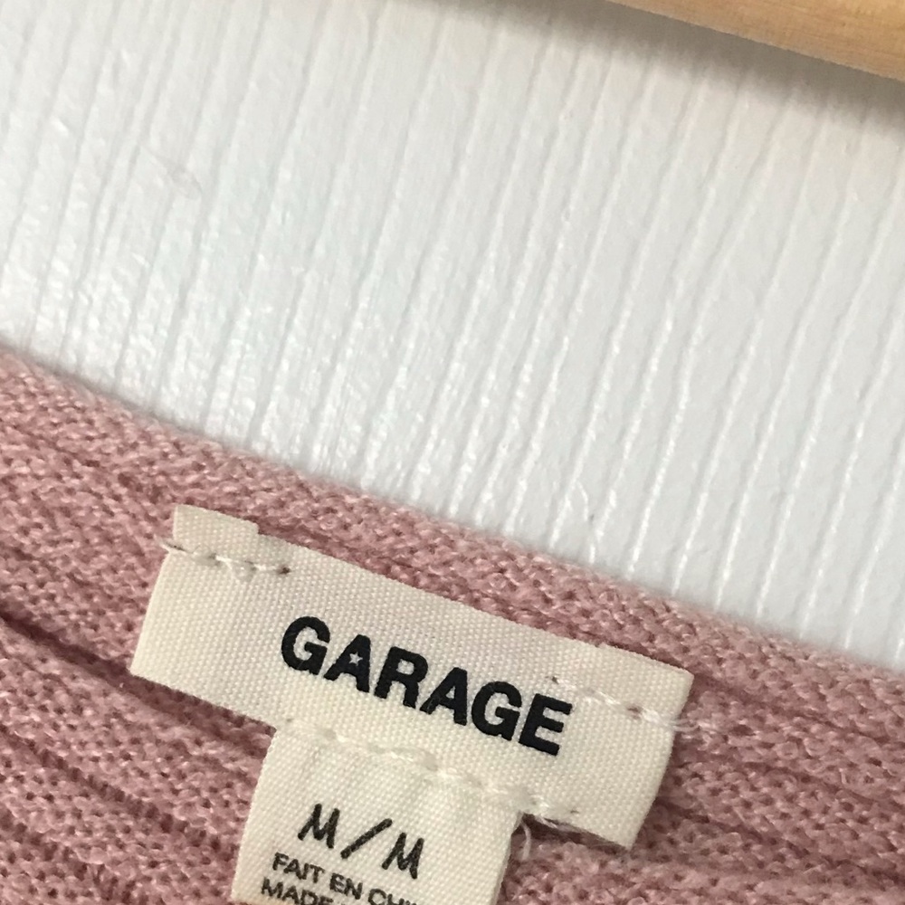 Pink Ribbed Garage Sweater - Picture 2 of 3